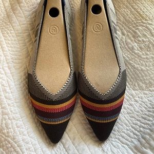 Rothy’s Inverse stripe pointe size 10.5
